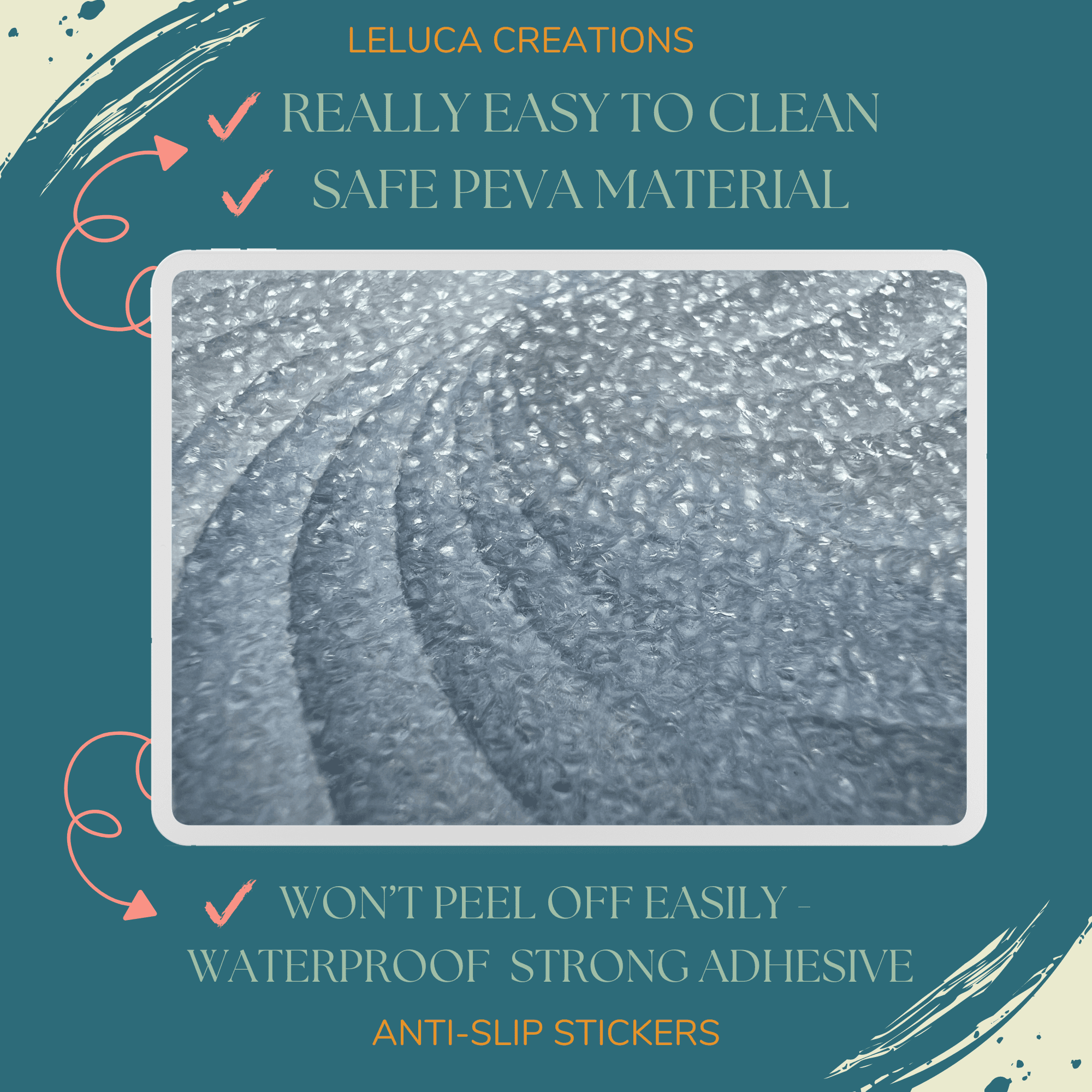 High-quality bathtub skid stickers ideal for preventing slips and enhancing safety.