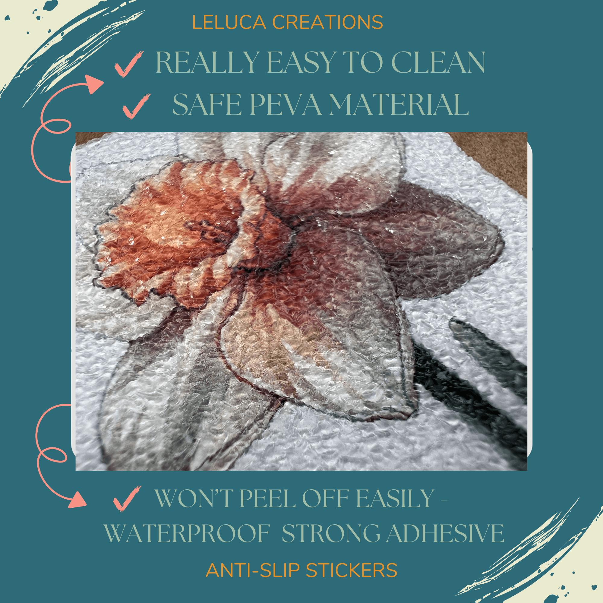 High-quality bathtub decor stickers ideal for preventing slips and enhancing safety.