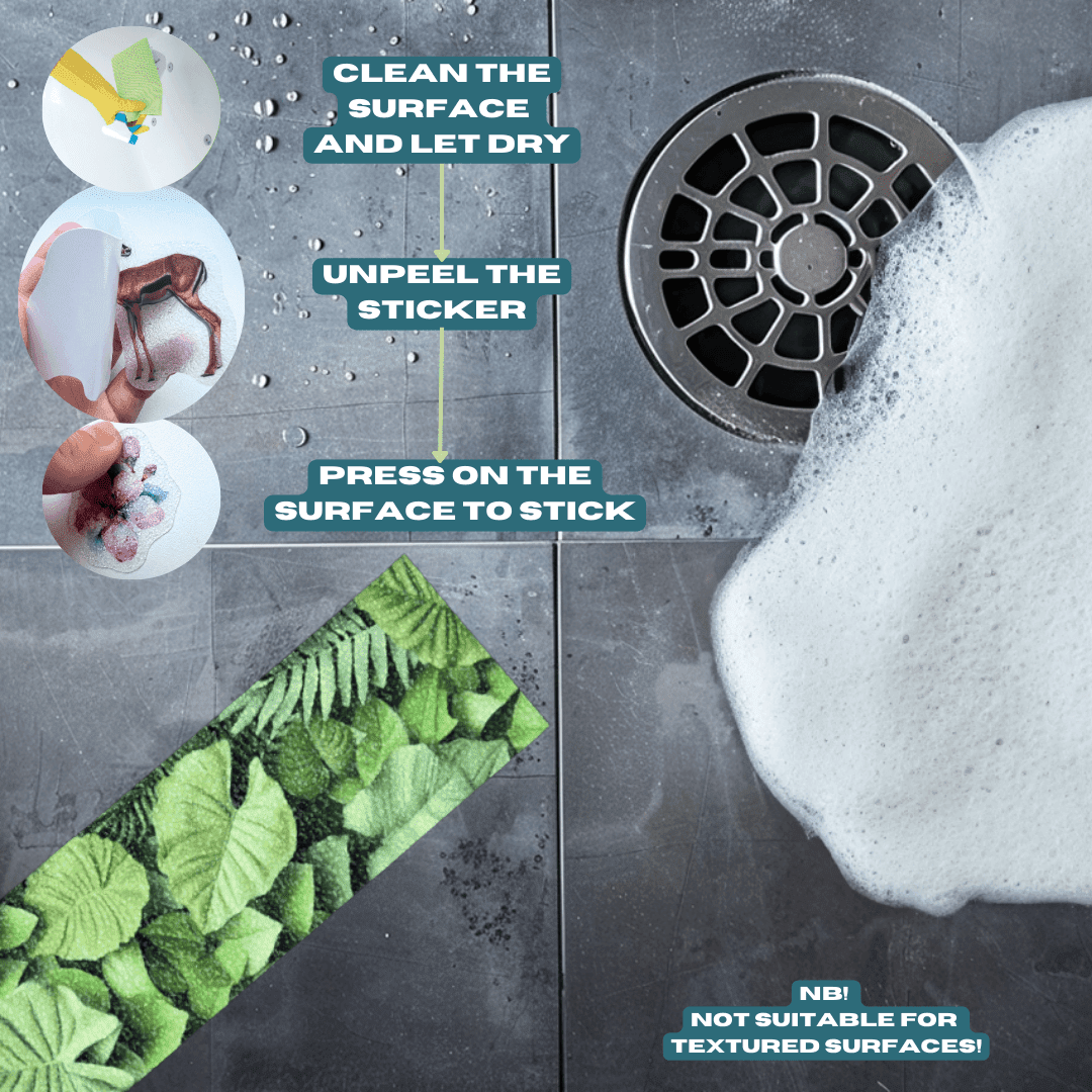 Anti-Slip Stickers | Botanical Stair Strip Grips - Image 7